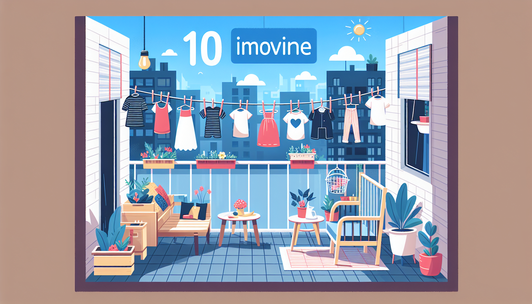 ベランダで効率的に洗濯物を干す！省スペースを活かす10のアイデア