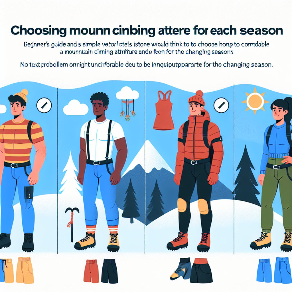 初心者向け！季節ごとの快適な登山服装の選び方ガイド